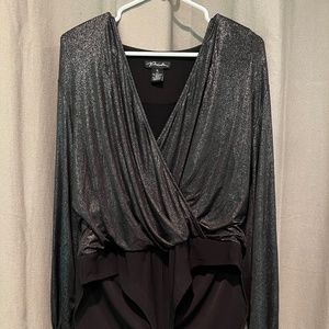 Chrome sparkle bodysuit